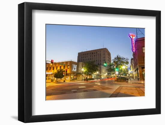 Dusk in Downtown Fargo, North Dakota, USA-Chuck Haney-Framed Photographic Print