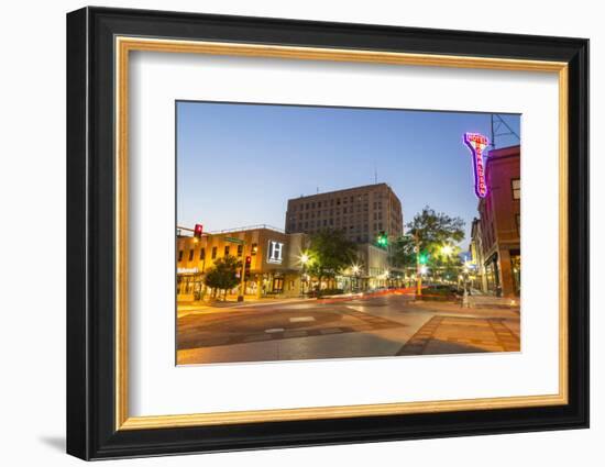 Dusk in Downtown Fargo, North Dakota, USA-Chuck Haney-Framed Photographic Print