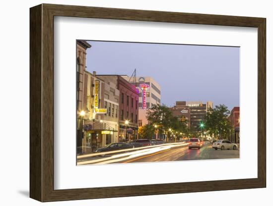 Dusk in Downtown Fargo, North Dakota, USA-Chuck Haney-Framed Photographic Print