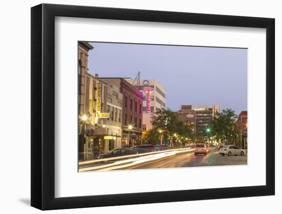 Dusk in Downtown Fargo, North Dakota, USA-Chuck Haney-Framed Photographic Print