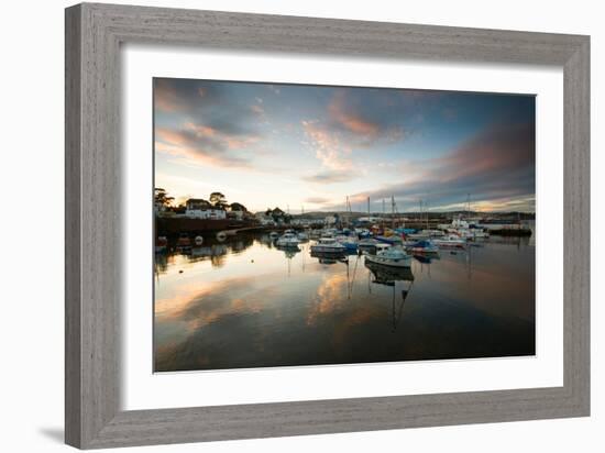 Dusk in the Harbour at Paignton, Devon England UK-Tracey Whitefoot-Framed Photographic Print