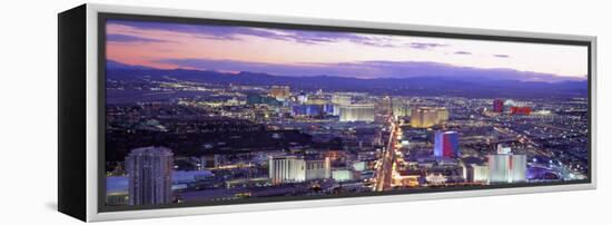 Dusk Las Vegas Nv, USA-null-Framed Premier Image Canvas