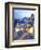 Dusk, Oia, Santorini, Cyclades Islands, Greece-Peter Adams-Framed Photographic Print