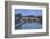 Dusk on Tiber River with Umberto I Bridge and Basilica Di San Pietro in Vatican in Background-Roberto Moiola-Framed Photographic Print