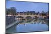 Dusk on Tiber River with Umberto I Bridge and Basilica Di San Pietro in Vatican in Background-Roberto Moiola-Mounted Photographic Print