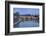 Dusk on Tiber River with Umberto I Bridge and Basilica Di San Pietro in Vatican in Background-Roberto Moiola-Framed Photographic Print