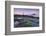 Dusk over Penmon Point Lighthouse and Puffin Island, Isle of Anglesey, Wales, UK. Spring-Adam Burton-Framed Photographic Print