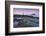 Dusk over Penmon Point Lighthouse and Puffin Island, Isle of Anglesey, Wales, UK. Spring-Adam Burton-Framed Photographic Print