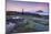 Dusk over Penmon Point Lighthouse and Puffin Island, Isle of Anglesey, Wales, UK. Spring-Adam Burton-Mounted Photographic Print