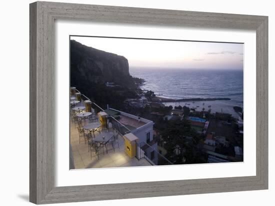 Dusk over the Mediterranean Sea, Seiano Near Sorrento, Italy-Natalie Tepper-Framed Photo