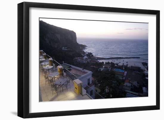 Dusk over the Mediterranean Sea, Seiano Near Sorrento, Italy-Natalie Tepper-Framed Photo