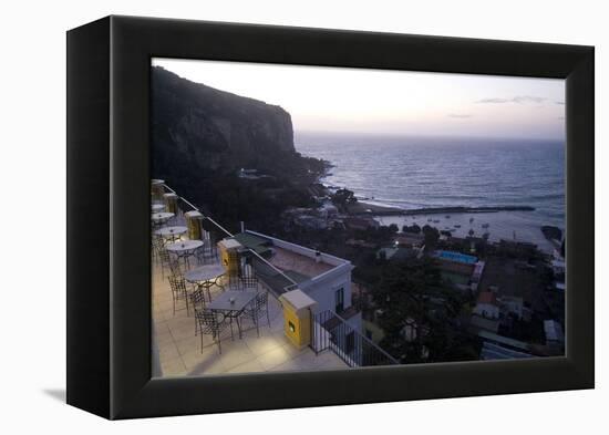 Dusk over the Mediterranean Sea, Seiano Near Sorrento, Italy-Natalie Tepper-Framed Stretched Canvas