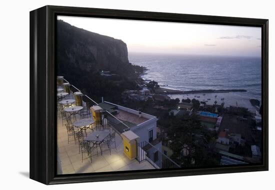 Dusk over the Mediterranean Sea, Seiano Near Sorrento, Italy-Natalie Tepper-Framed Stretched Canvas