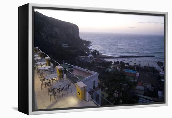 Dusk over the Mediterranean Sea, Seiano Near Sorrento, Italy-Natalie Tepper-Framed Stretched Canvas