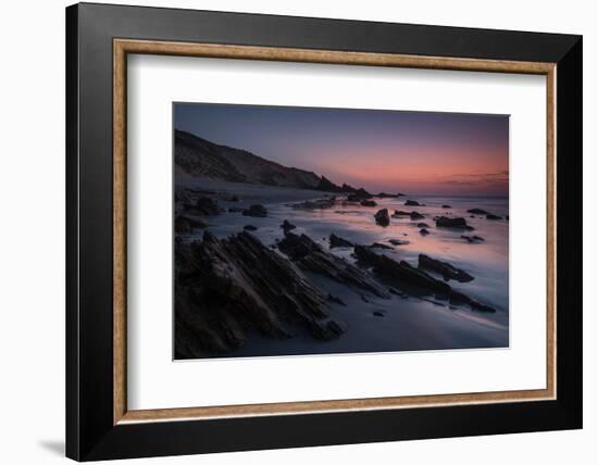 Dusk over the Rocks in Jericoacoara, Brazil-Alex Saberi-Framed Photographic Print