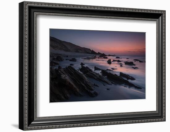 Dusk over the Rocks in Jericoacoara, Brazil-Alex Saberi-Framed Photographic Print