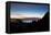 Dusk over the Town of Copacabana and Lake Titicaca-Alex Saberi-Framed Premier Image Canvas