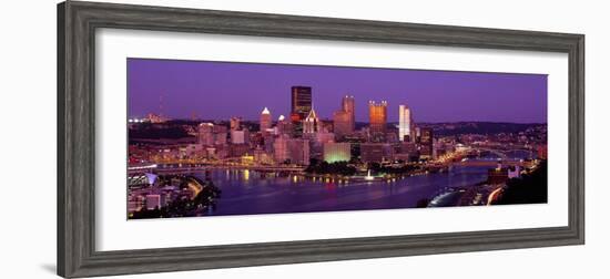 Dusk Pittsburgh Pa, USA-null-Framed Photographic Print