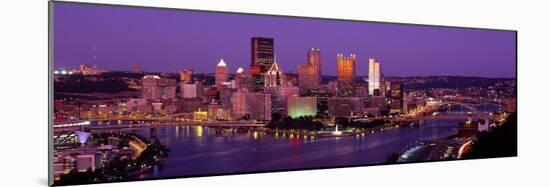 Dusk Pittsburgh Pa, USA-null-Mounted Photographic Print