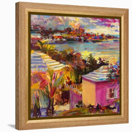 Dusk Reflections, Bermuda, 2011-Peter Graham-Framed Premier Image Canvas