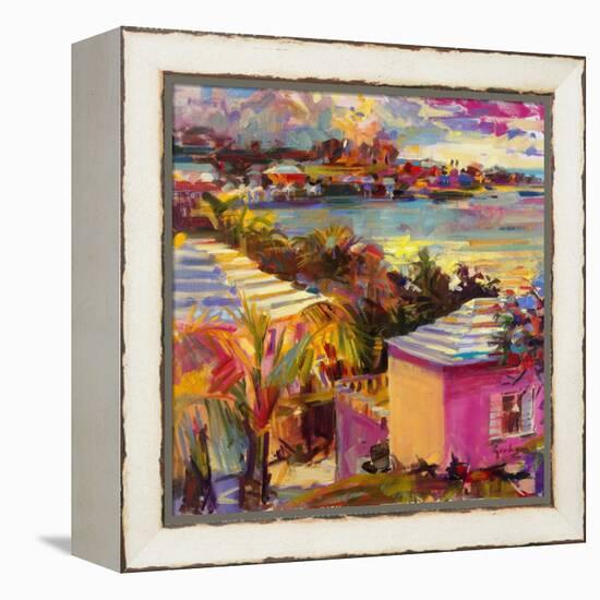 Dusk Reflections, Bermuda, 2011-Peter Graham-Framed Premier Image Canvas