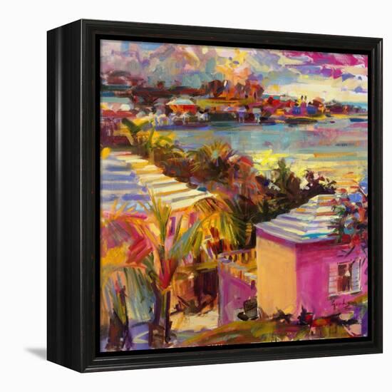 Dusk Reflections, Bermuda, 2011-Peter Graham-Framed Premier Image Canvas