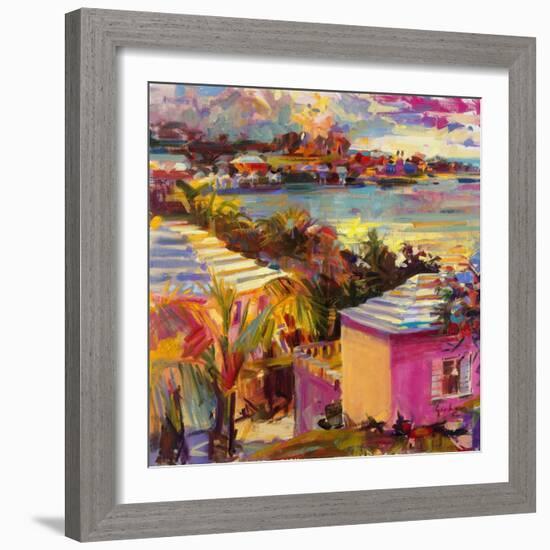 Dusk Reflections, Bermuda, 2011-Peter Graham-Framed Giclee Print