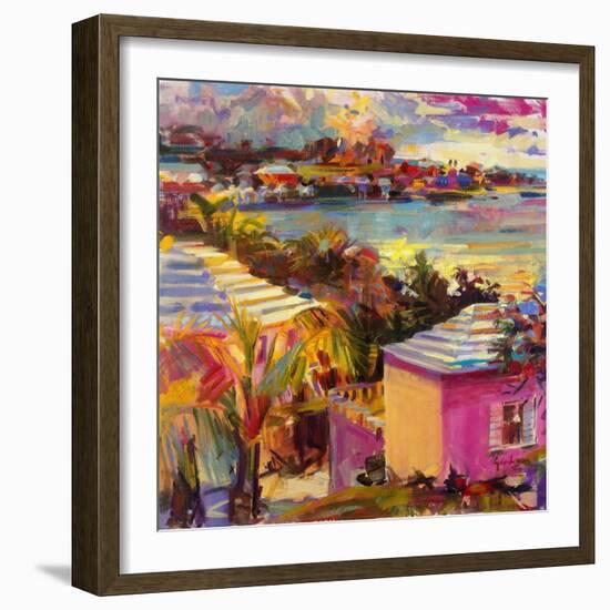 Dusk Reflections, Bermuda, 2011-Peter Graham-Framed Giclee Print