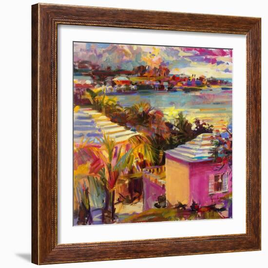 Dusk Reflections, Bermuda, 2011-Peter Graham-Framed Giclee Print