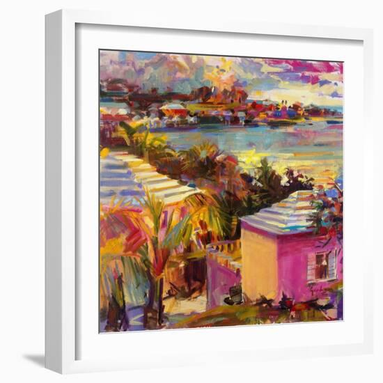 Dusk Reflections, Bermuda, 2011-Peter Graham-Framed Giclee Print