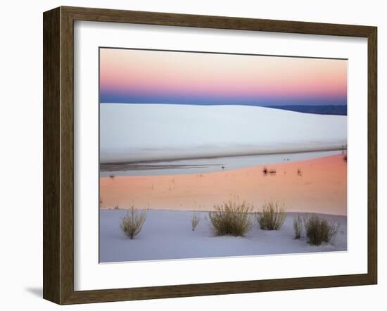 Dusk Sky Reflected in Pool, White Sands National Monument, New Mexico, USA-Adam Jones-Framed Photographic Print