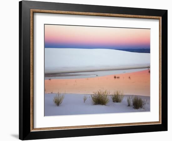 Dusk Sky Reflected in Pool, White Sands National Monument, New Mexico, USA-Adam Jones-Framed Photographic Print