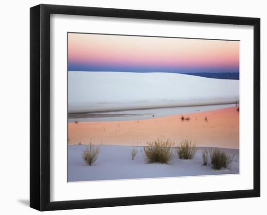 Dusk Sky Reflected in Pool, White Sands National Monument, New Mexico, USA-Adam Jones-Framed Photographic Print