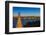 Dusk View over Bay Bridge and Downtown Skyline from Yerba Buena Island, San Francisco, California-Stefano Politi Markovina-Framed Photographic Print