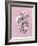 Dussurgey Hydrangea on Pink-Dussurgey-Framed Art Print