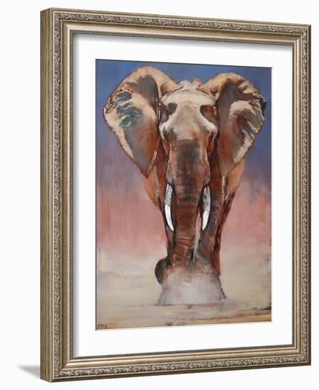 Dust Bath, Loisaba-Mark Adlington-Framed Giclee Print