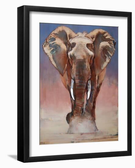 Dust Bath, Loisaba-Mark Adlington-Framed Giclee Print