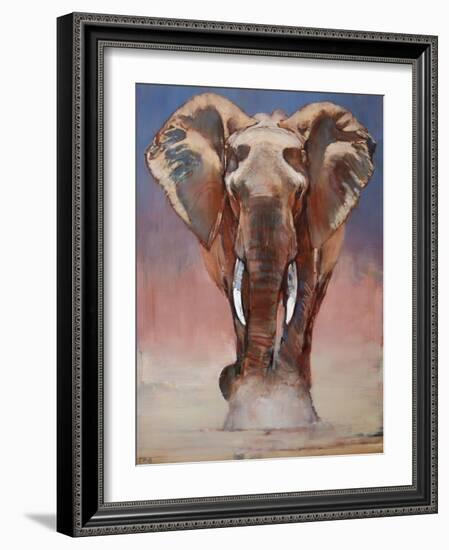 Dust Bath, Loisaba-Mark Adlington-Framed Giclee Print