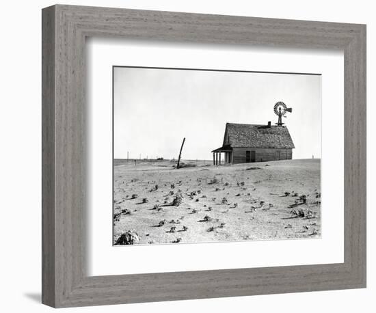 Dust Bowl Farm in Texas-Bettmann-Framed Photographic Print