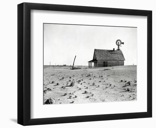Dust Bowl Farm in Texas-Bettmann-Framed Photographic Print