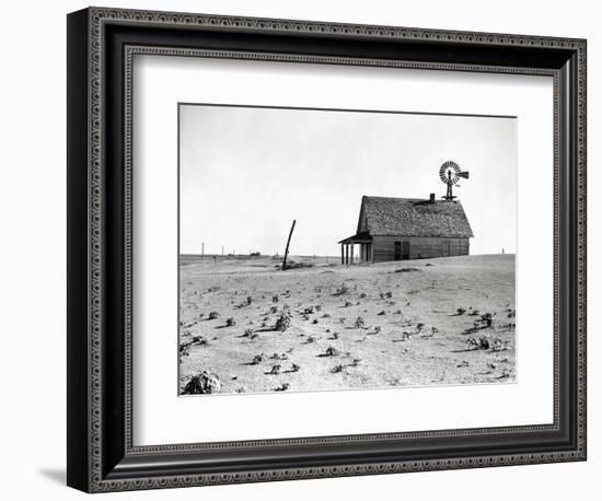 Dust Bowl Farm in Texas-Bettmann-Framed Photographic Print