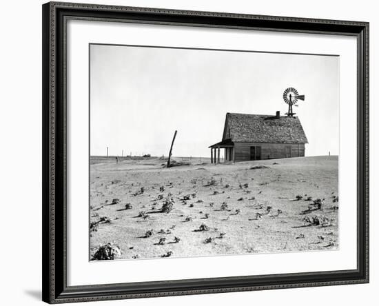 Dust Bowl Farm in Texas-Bettmann-Framed Photographic Print