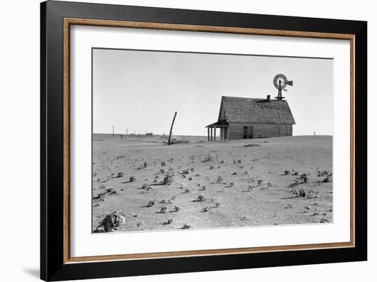 Dust Bowl Farm-Dorothea Lange-Framed Art Print