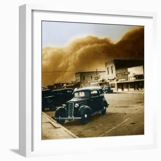 Dust Bowl of the 1930's, Elkhart, Kansas-Science Source-Framed Giclee Print