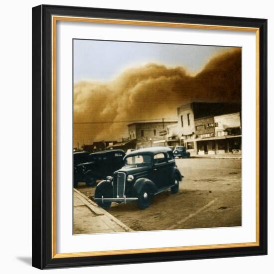 Dust Bowl of the 1930's, Elkhart, Kansas-Science Source-Framed Giclee Print