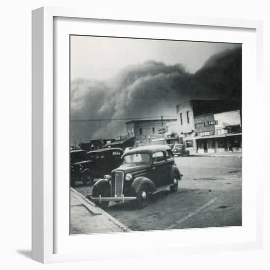 Dust Bowl of the 1930's, Elkhart, Kansas-Science Source-Framed Giclee Print