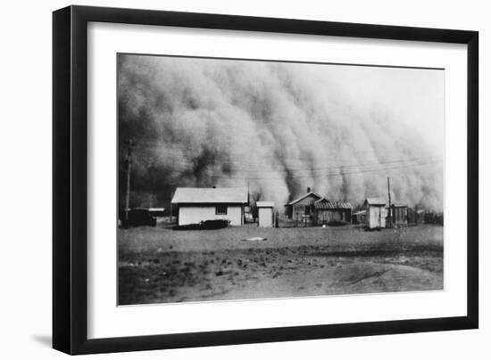 Dust Storm, 1930s-Science Source-Framed Giclee Print