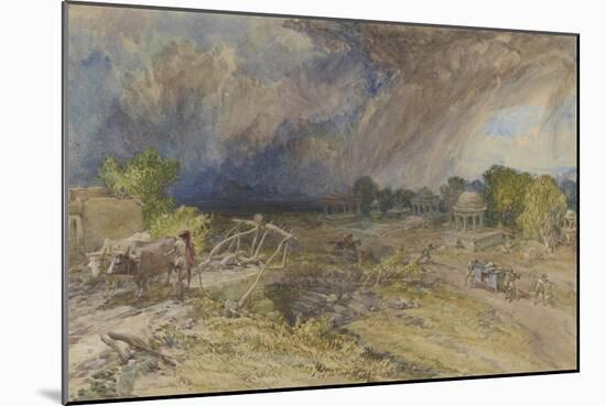 Dust Storm Coming On, Near Jaipur Rajputana, 1863-William 'Crimea' Simpson-Mounted Giclee Print