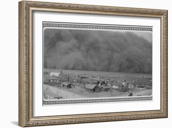 Dust Storm in Rolla, Kansas-null-Framed Premium Photographic Print