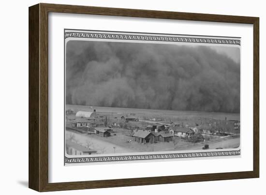 Dust Storm in Rolla, Kansas-null-Framed Premium Photographic Print